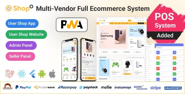 Shopo eCommerce - Multivendor eCommerce Flutter App with Admin Panel, Website & PWA - v3.9.4