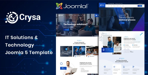 Crysa - Joomla 5 IT Solutions & Technology Websites Template