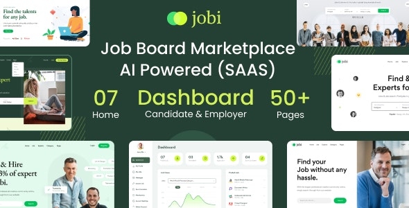 Jobi - Job Board Marketplace | AI Powered (SAAS) v1.6