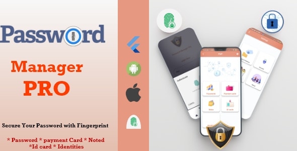 PMP - Password Manager Pro With Flutter | Android & IOS v1.0