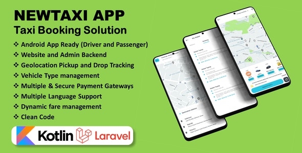 NewTaxi App - Online Taxi Booking App With Admin Panel & Driver/User Panel | Multi Payment Gateways v1.4