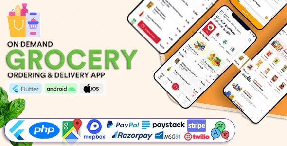 Grocery Vegetable Store Delivery Mobile App with Admin Panel - GoGrocer v1.11.0