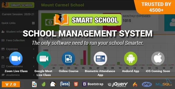 Smart School : School Management System v7.0.0