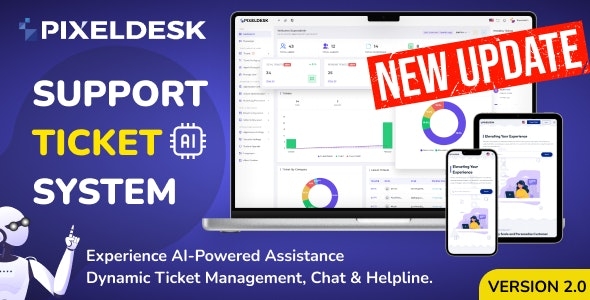 PixelDesk - Support Ticket System With OpenAI v1.3