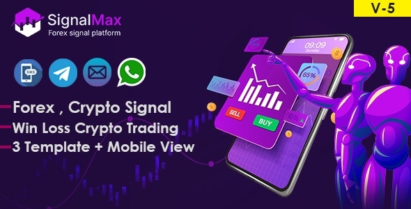 SignalMax - Trading & Forex , Crypto Signal Notifier Subscription based Platform v4.0