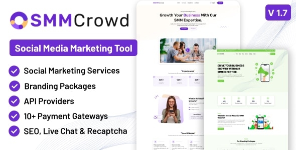 SMMCrowd - Marketplace of SMM Services v1.5