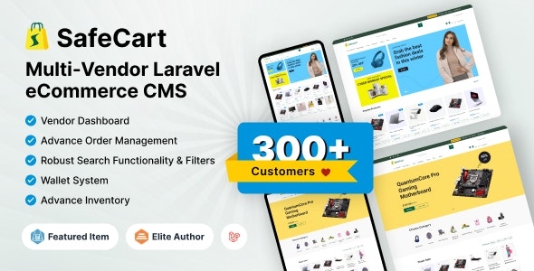 Safecart – Multi-Vendor Laravel eCommerce platform v2.0.0