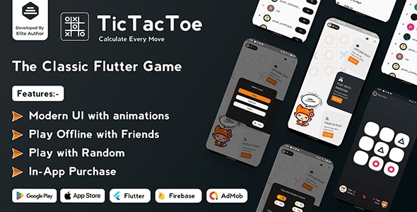 Tic Tac Toe - The Classic Flutter Tic Tac Toe Game v1.0.8