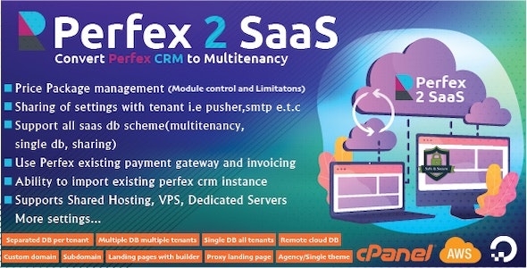 Perfex CRM SaaS Module - Transform Your Perfex CRM into a Powerful Multi-Tenancy Solution v0.2.4