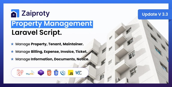 Zaiproty - Property Management Laravel Script