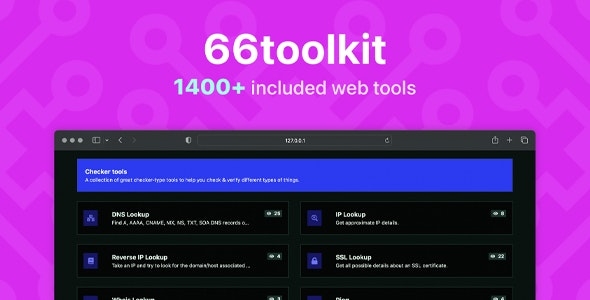 66toolkit - Ultimate Web Tools System (SAAS) v27.1.0