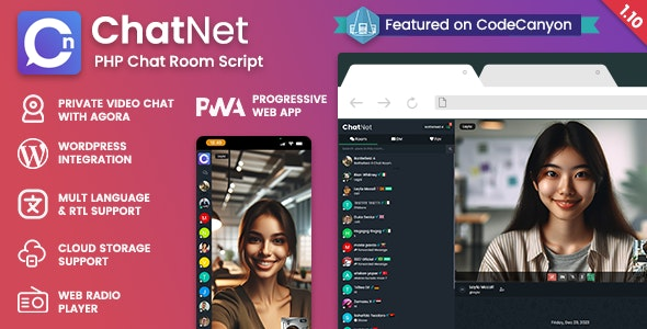 ChatNet - PHP Chat Room & Private Chat Script