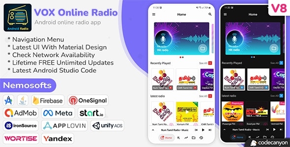 Android VOX Online Radio v8.5