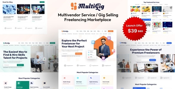 MultiGig - Service / Gig Selling Freelancing Marketplace (Subscription Based) v1.0