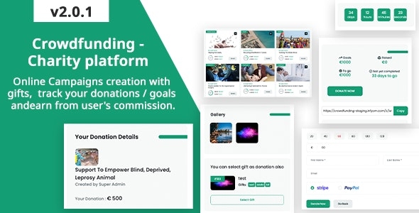 Crowdfunding - Fund raising platform / Charity / Donation v2.0.1