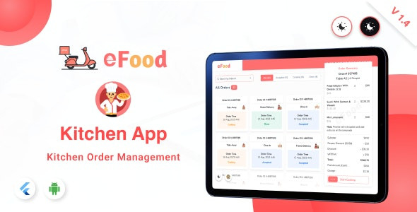 eFood - Kitchen/Chef App