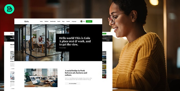 Golo v1.0 - Office Rental And Coworking Space Script Theme