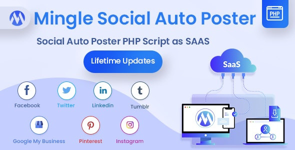 Mingle SAAS v5.1.2 - Social Auto Poster & Scheduler PHP Script