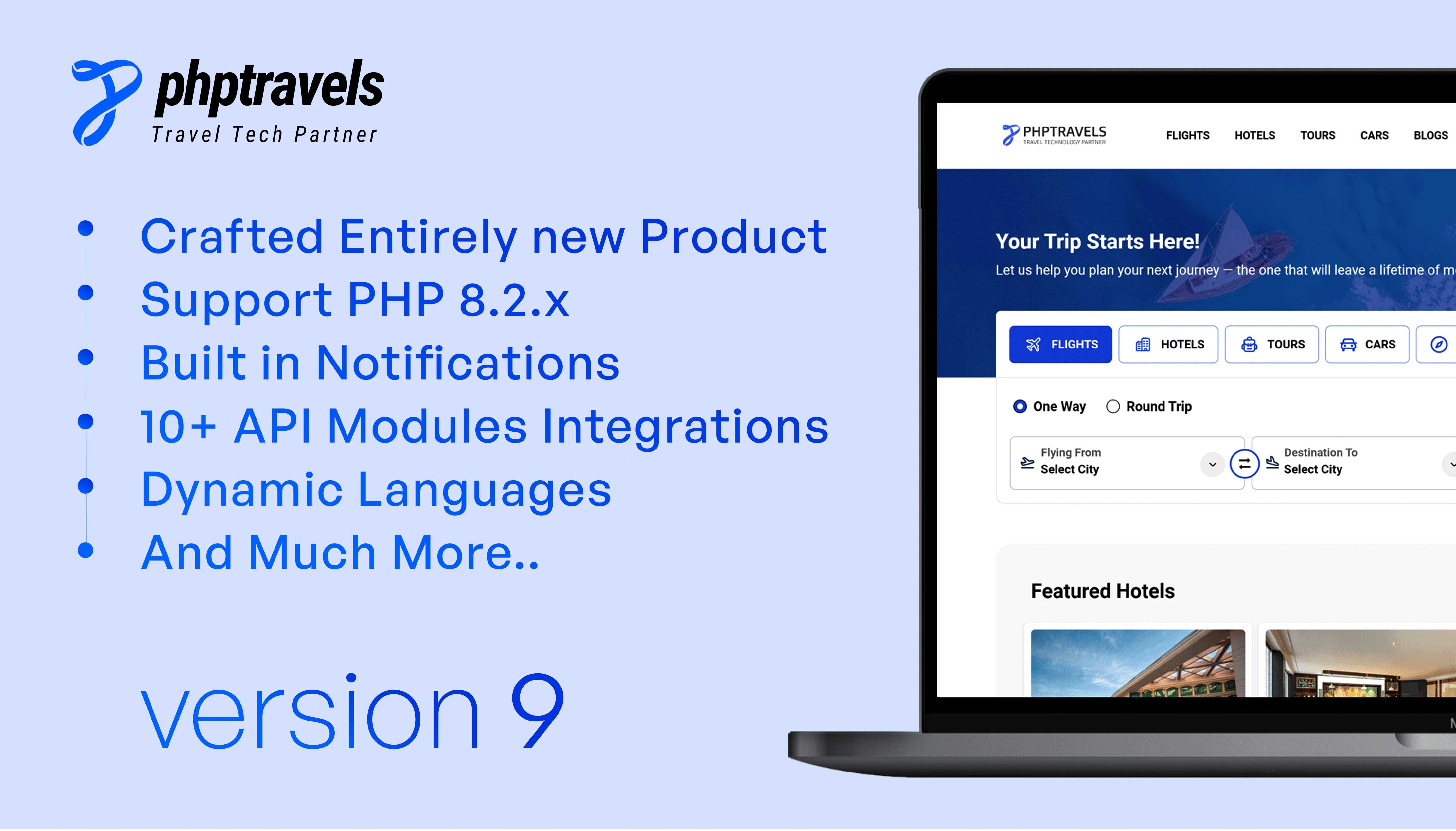 PHPTRAVELS v9.0 - PHP Booking Software