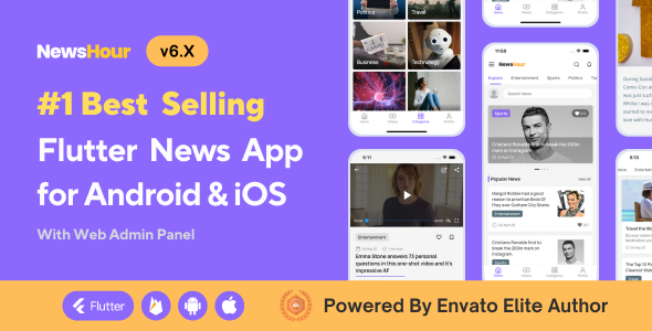 News Hour - Flutter News App for Android & iOS with Admin Panel v6.0.1