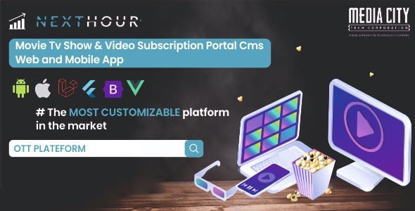 Next Hour - Movie Tv Show & Video Subscription Portal Cms Web and Mobile App v6.2