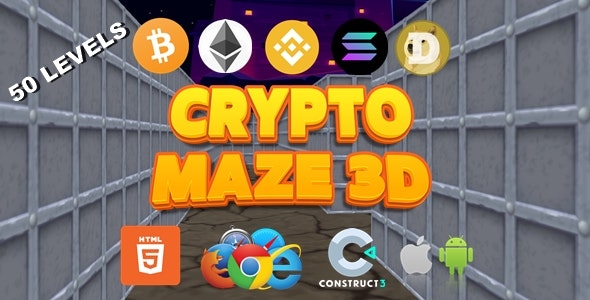 Crypto Maze 3D - Crypto Game - 3D Game - HTML5 v1.0