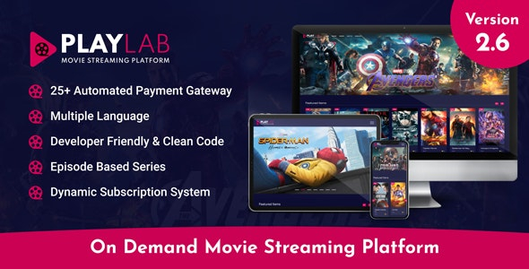 PlayLab  - On Demand Movie Streaming Platform