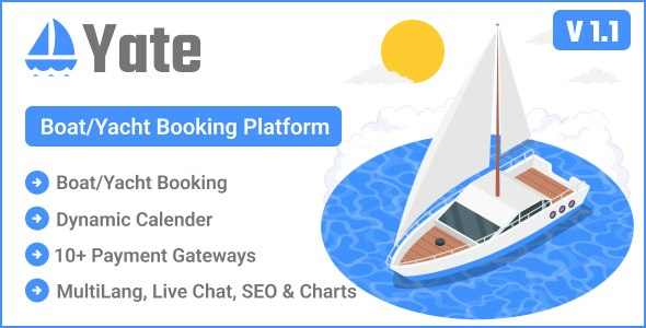 Yate - Boat/Yacht Booking Platform