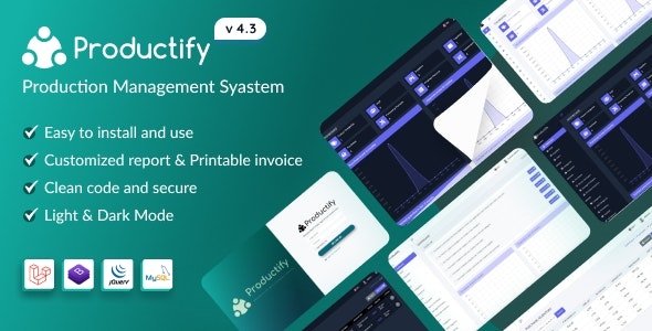 Productify::Production Management System v4.3