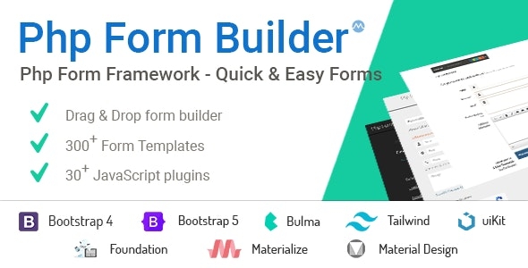 PHP Form Builder - Advanced HTML forms generator with Drag & Drop v5.3