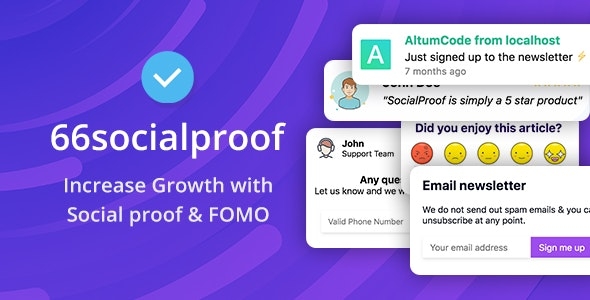 66socialproof - Social Proof & FOMO Widgets Notifications (SAAS) v29.0.0