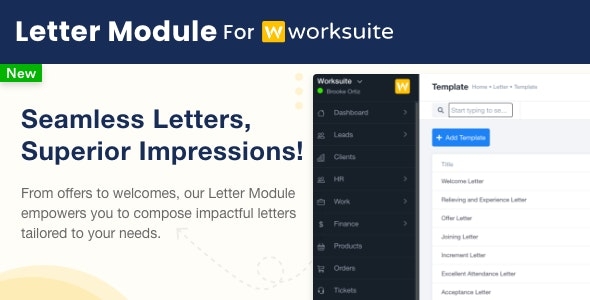 Letter Module for Worksuite CRM v1.0