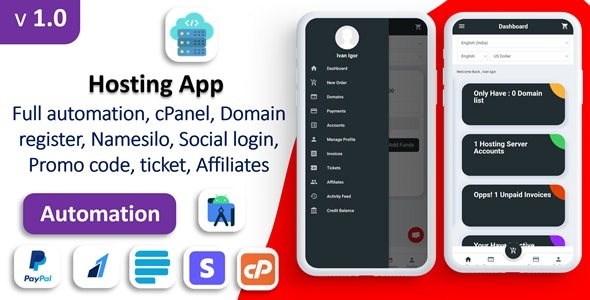 Markhost app - Web Hosting Billing | Domain | Hosting | Affiliate | Social login | Payment Gateways v1.0