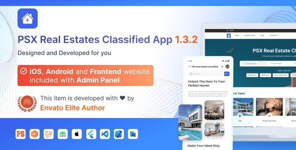 Property & Estate Classifieds | Broker Listings App with Full Frontend and Admin Panel (1.3.2)