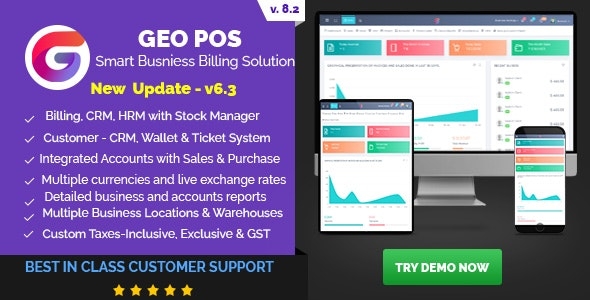 Geo POS - Point of Sale, Billing and Stock Manager Application v8.2