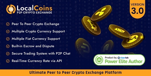 LocalCoins - Ultimate Peer to Peer Crypto Exchange Platform v2.2