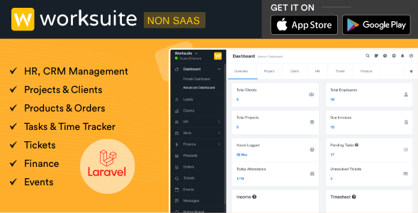 WORKSUITE - HR, CRM and Project Management v5.4.21