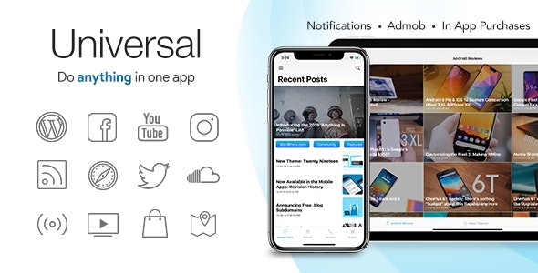 Universal for IOS - Full Multi-Purpose IOS app v4.4.7