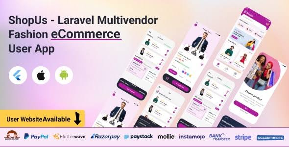 ShopUs v1.6.5 - Laravel Multivendor Fashion eCommerce Website